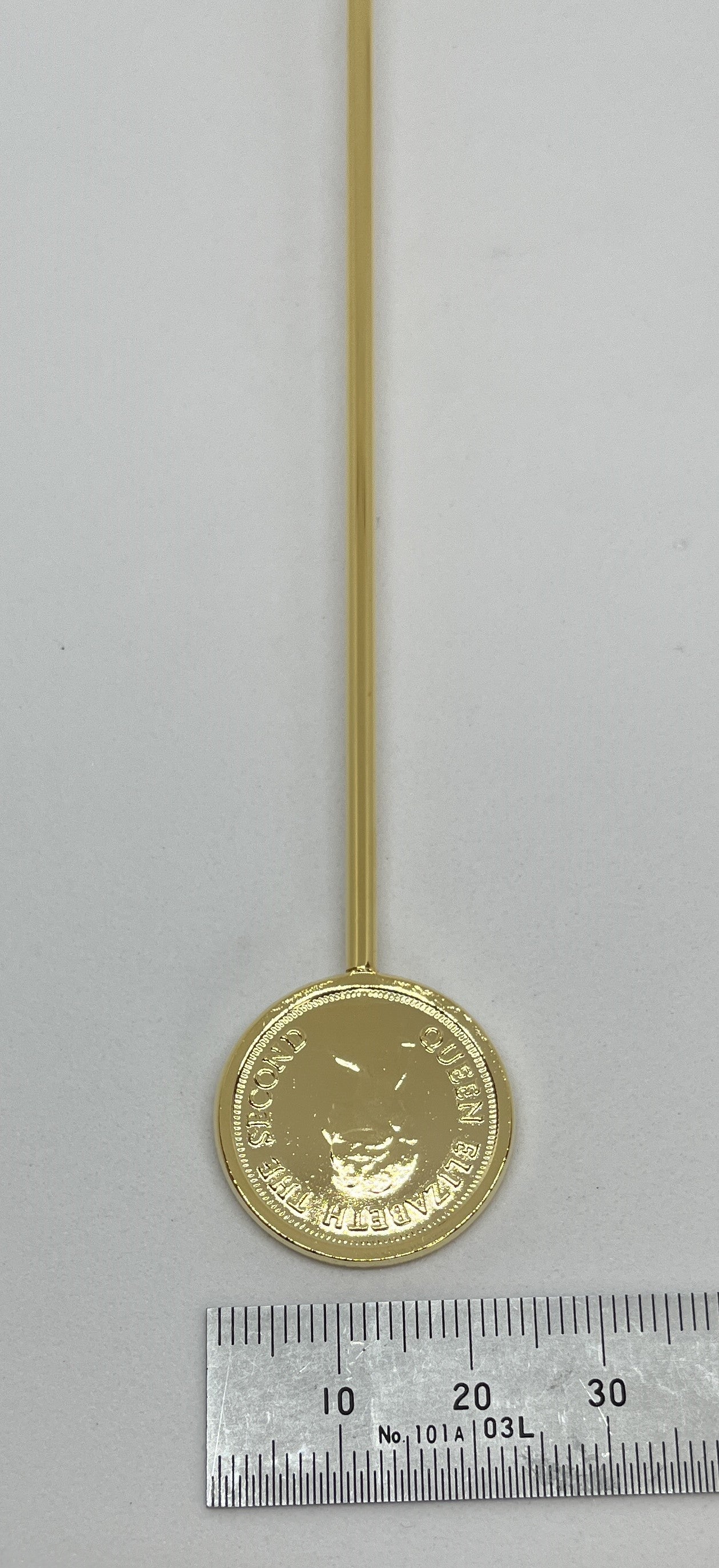 gold coin style stirrer