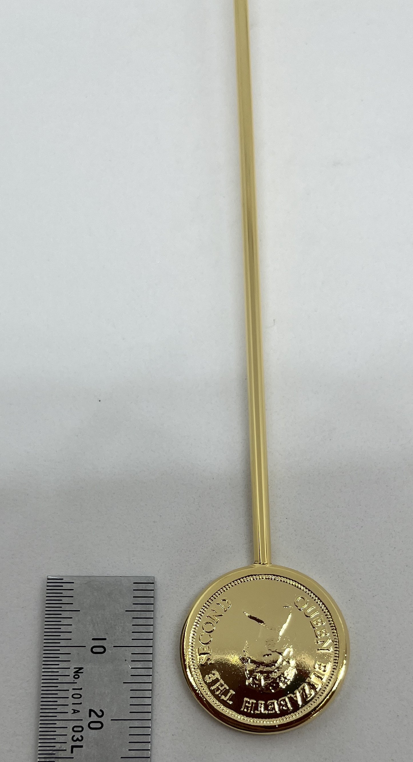 gold coin style stirrer